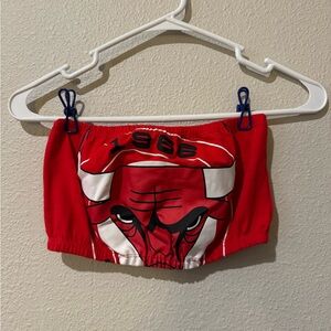 NBA Chicago Bulls Red and White Tube Top Apparel